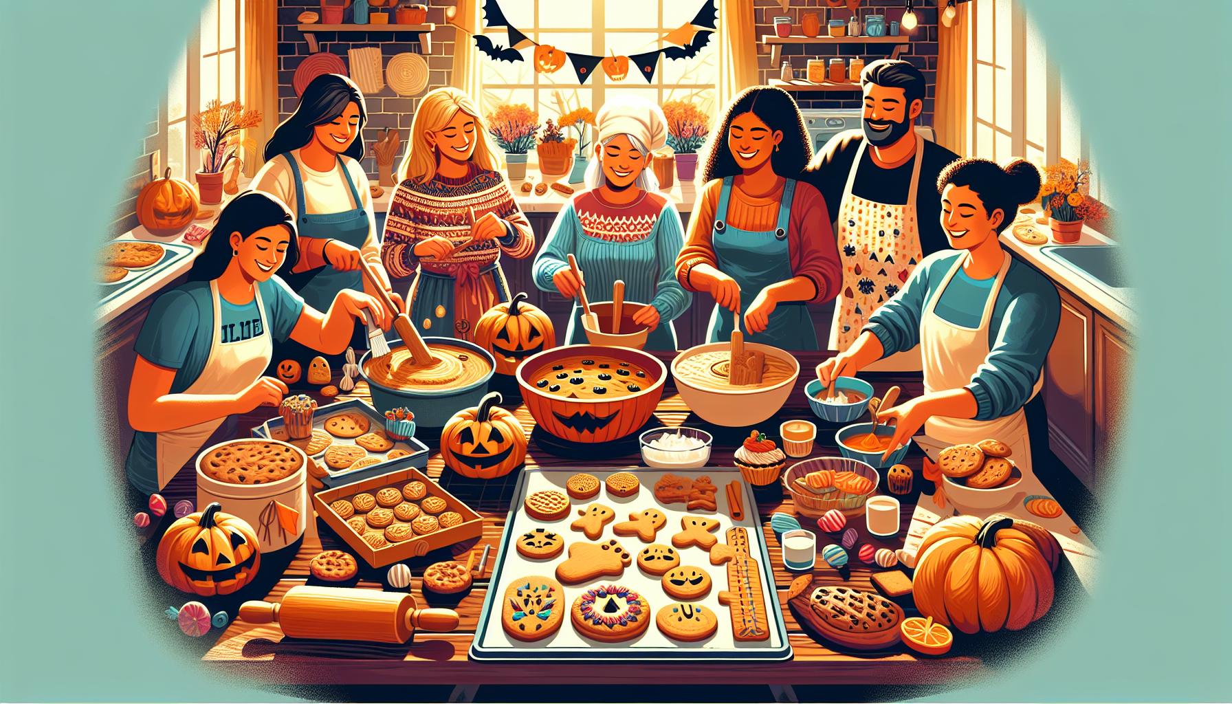 Delicious holiday cookies and baked goods arranged on festive plates